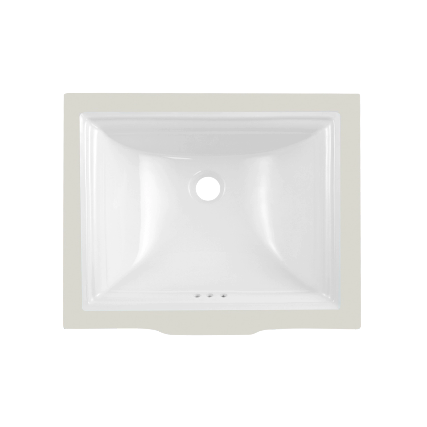 medium size wash basin 55 cm undermount sink white 21-inch rectangle undermount sink with pre-drilled overflows